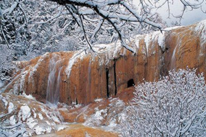 Orificio de lavado corporal del Parque Nacional Huanglong