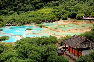 Valle de cuatro del Parque Nacional Huanglong