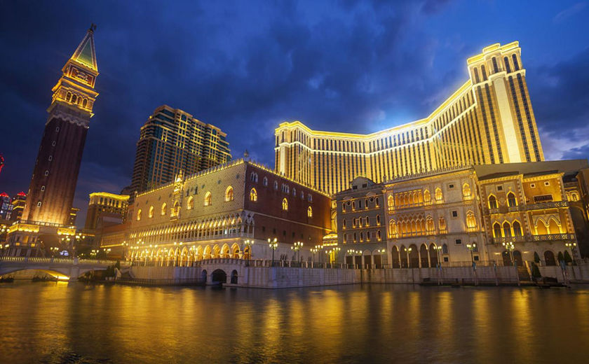paisaje nocturno del Veneciano Macao