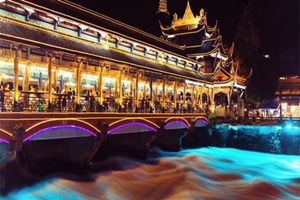 Paisaje nocturno del Palacio de Qingyang