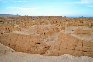 la arquitectura interna y externa de Ruinas de Gaochang