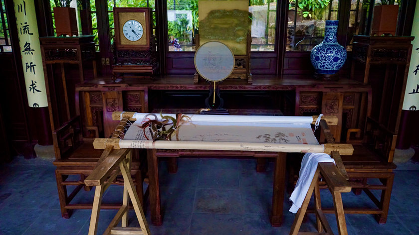 mesa del bordado