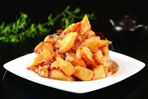 Batatas confitadas