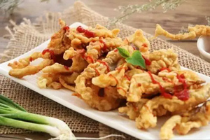 Champiñones fritos