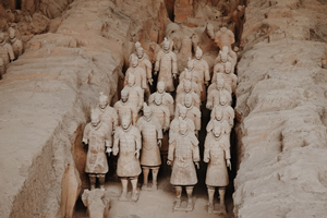 Guerreros de infantería del Ejército de Terracota
