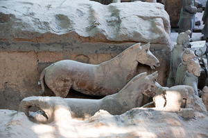 Los caballos de terracota