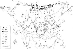 Mapa de la Gran Muralla del Estado Han
