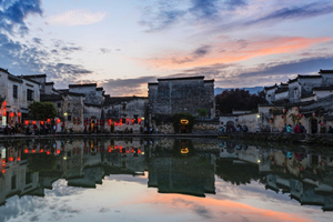 L'alba del Villagio di Hongcun