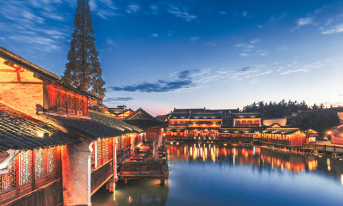 Wuzhen al tramonto