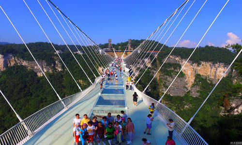 Ponte di Vetro del Grand Canyon di Zhangjiajie