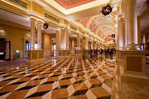 Corridoio nel Venezia Resort Hotel di Macao