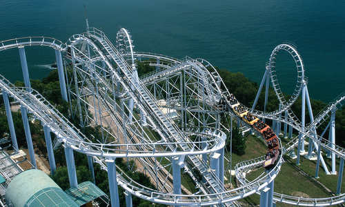Montagne Russe del Parco Oceanico di Hong Kong