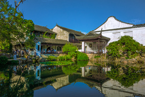 Panorama del Giardino del Maestro delle Reti