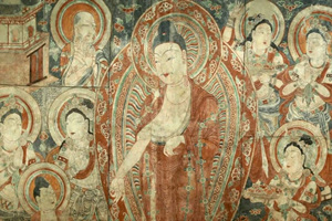 Affresco all'interno delle Grotte