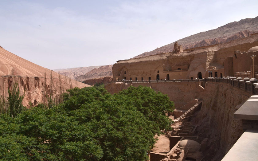 Panorama delle Grotte dei Mille Buddha di Bezeklik